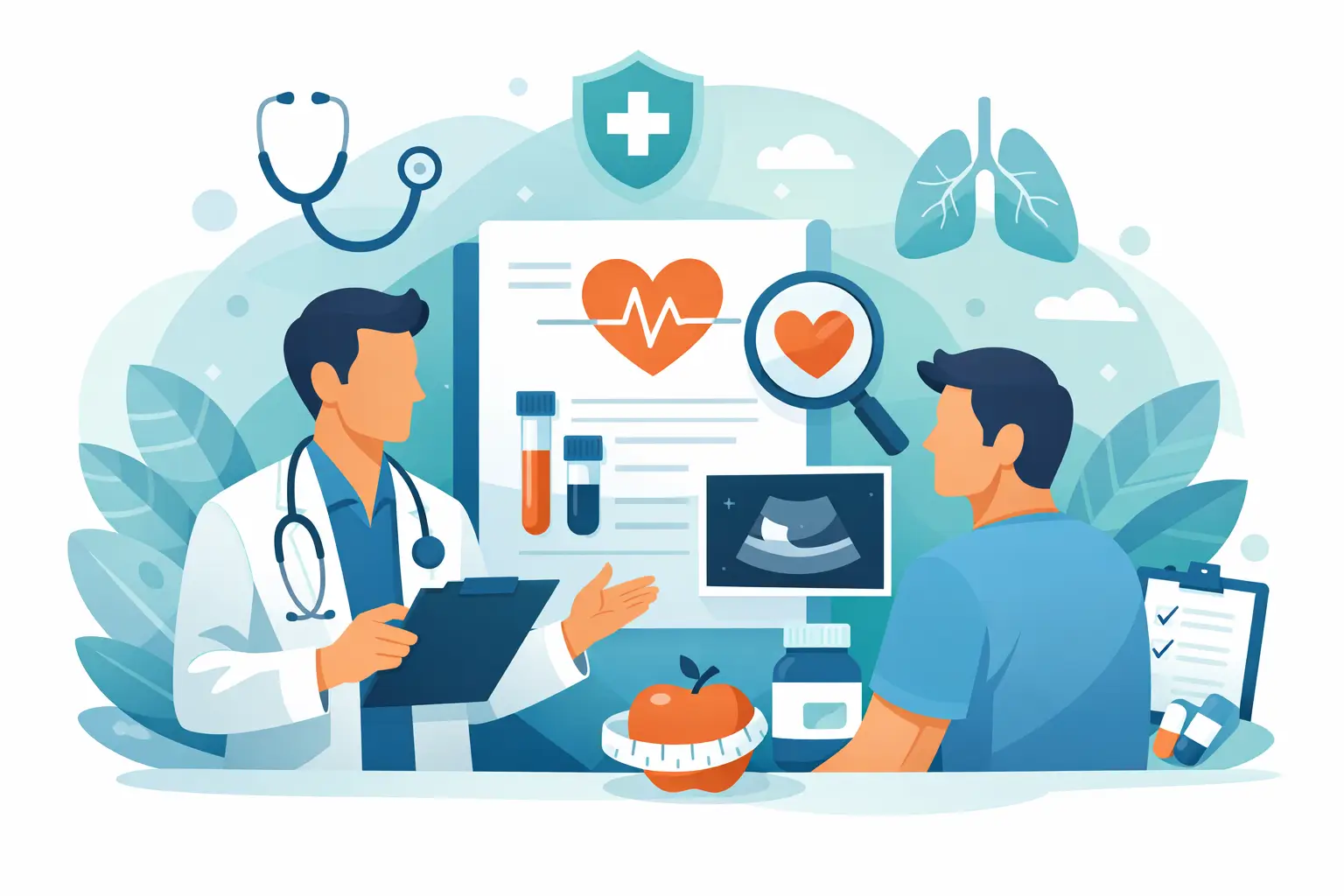 Check up médico preventivo em adultos