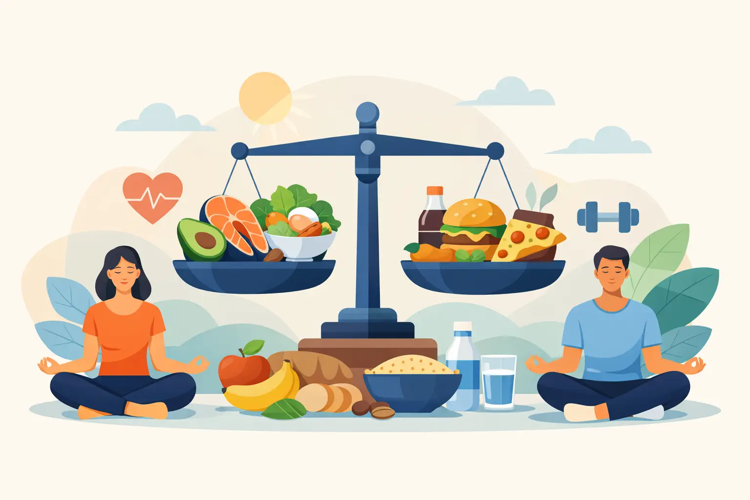 Guia de alimentação equilibrada para adultos