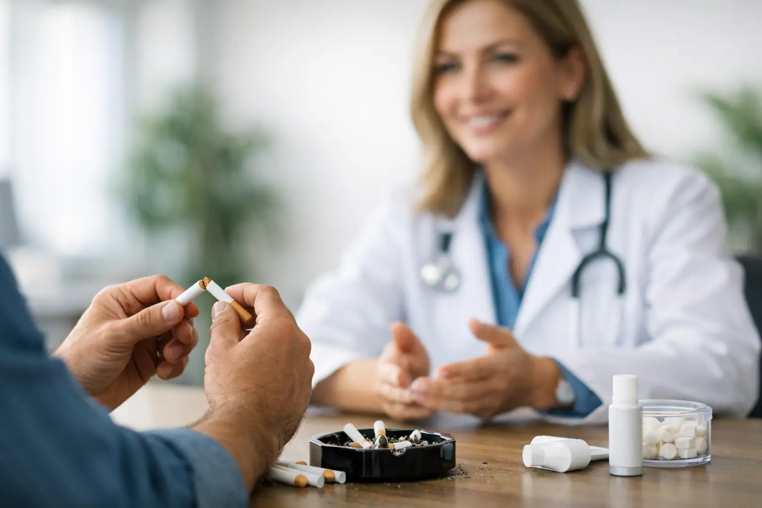 Guia para parar de fumar com apoio médico
